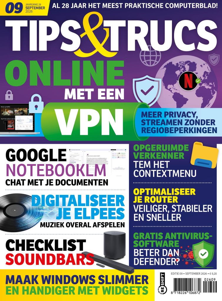 Cover Tips en Trucs — editie 09, September 2026