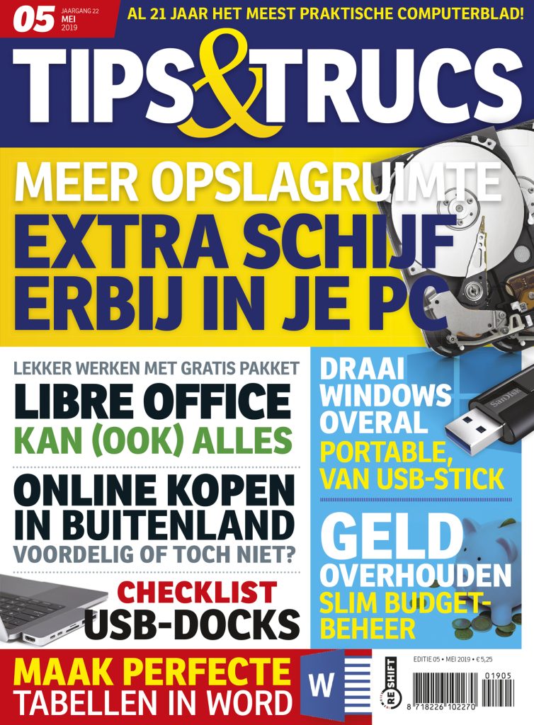 Cover Tips en Trucs — editie 05, Mei 2019