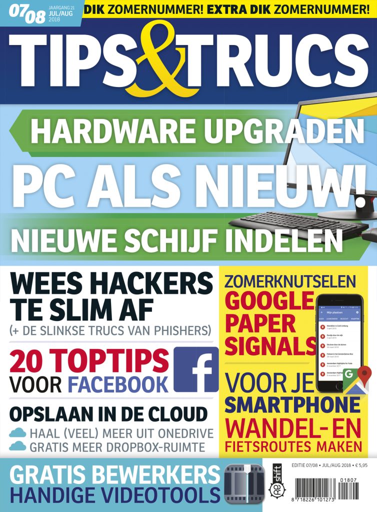 Cover Tips en Trucs — editie 07/08, JULI/AUG 2018