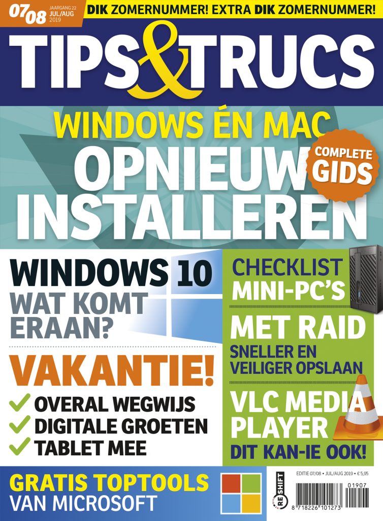 Cover Tips en Trucs — editie 07/08, JULI/AUG 2019