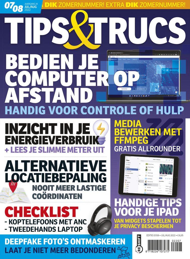 Cover Tips en Trucs — editie 07/08, JULI/AUG 2022