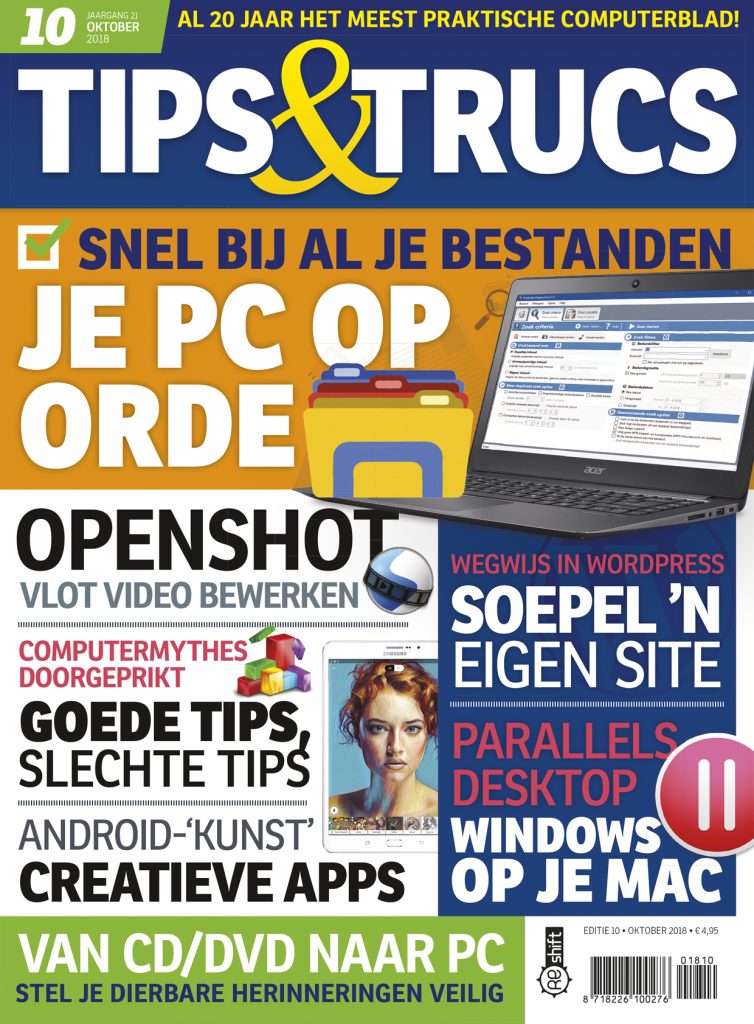 Cover Tips en Trucs — editie 10, Oktober 2018