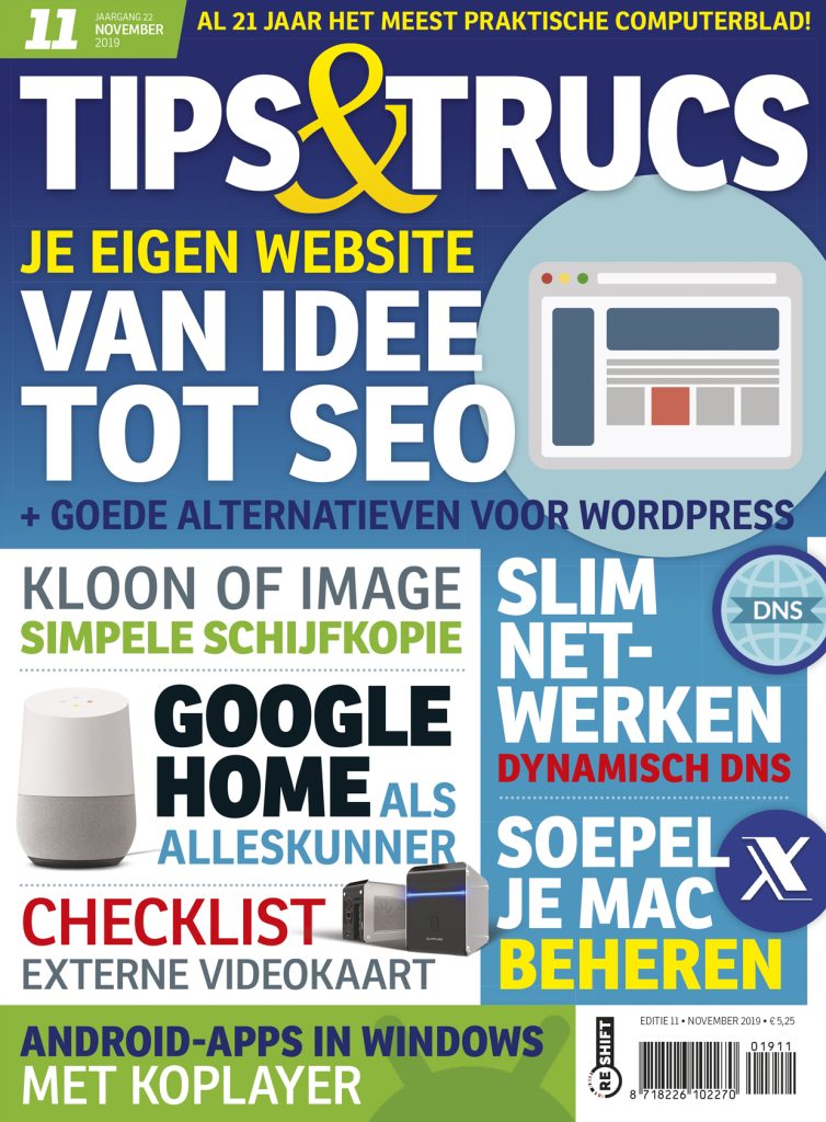 Cover Tips en Trucs — editie 11, November 2019